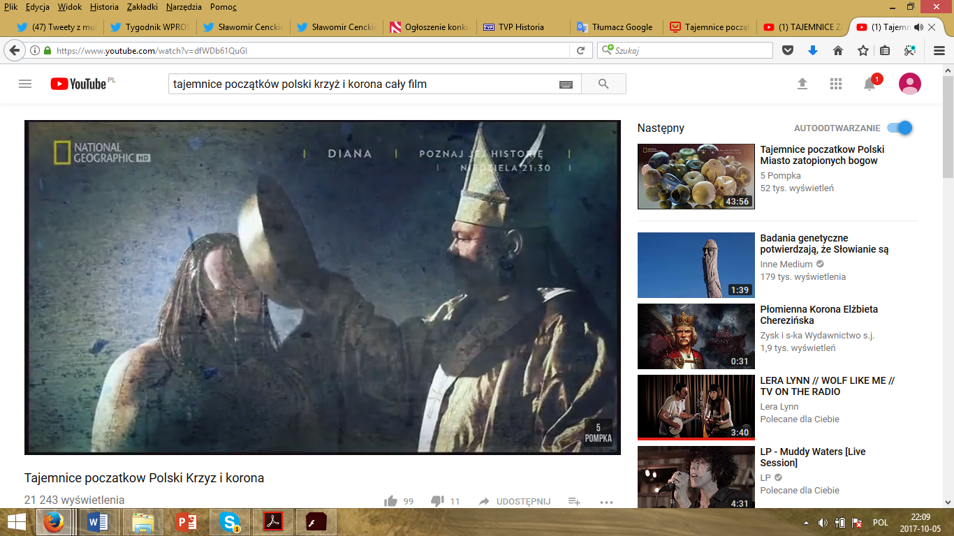 A print screen from the YouTube version of the movie, screened more than 21 000 times.